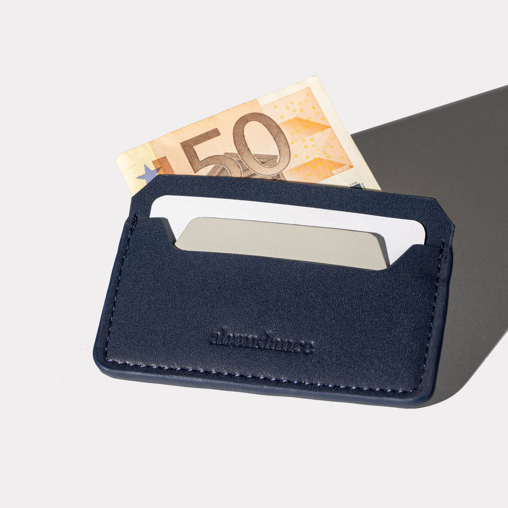 Abundance | Minimalist Card Wallet - Deep Blue