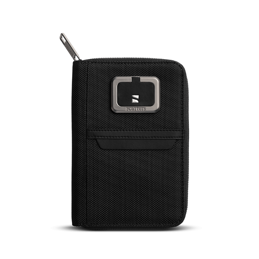 Passport Zip Wallet | Midnight Black