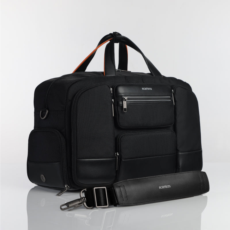 The Terminal | Travel Messenger Bag - Black