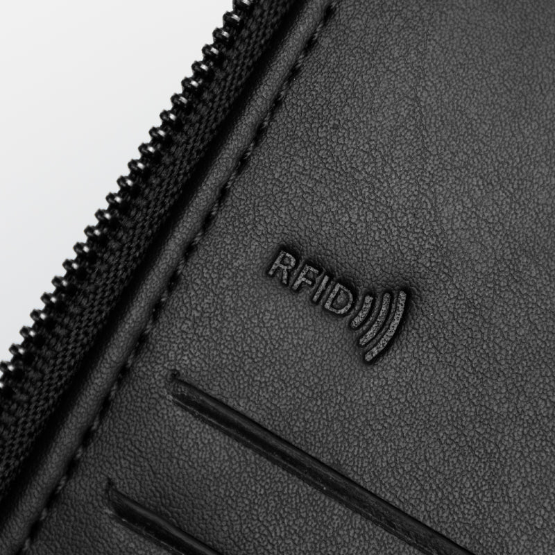 Passport Zip Wallet | Midnight Black