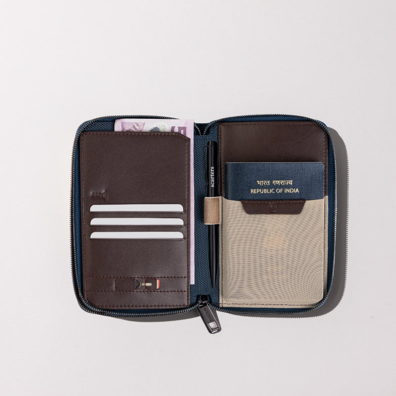Passport Zip Wallet | Deep Blue