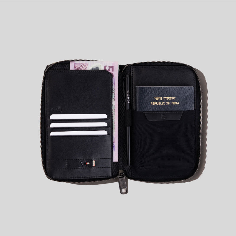 Passport Zip Wallet | Black