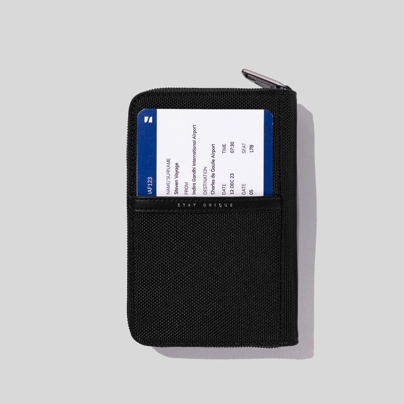 Passport Zip Wallet | Black