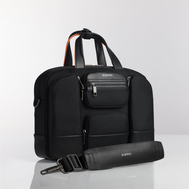 The Terminal | Office Messenger Bag - Black