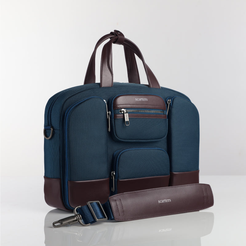 The Terminal | Office Messenger Bag - Navy Blue