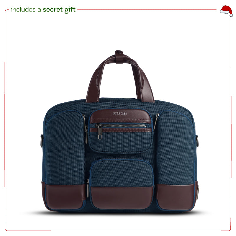 The Terminal | Office Messenger Bag - Navy Blue