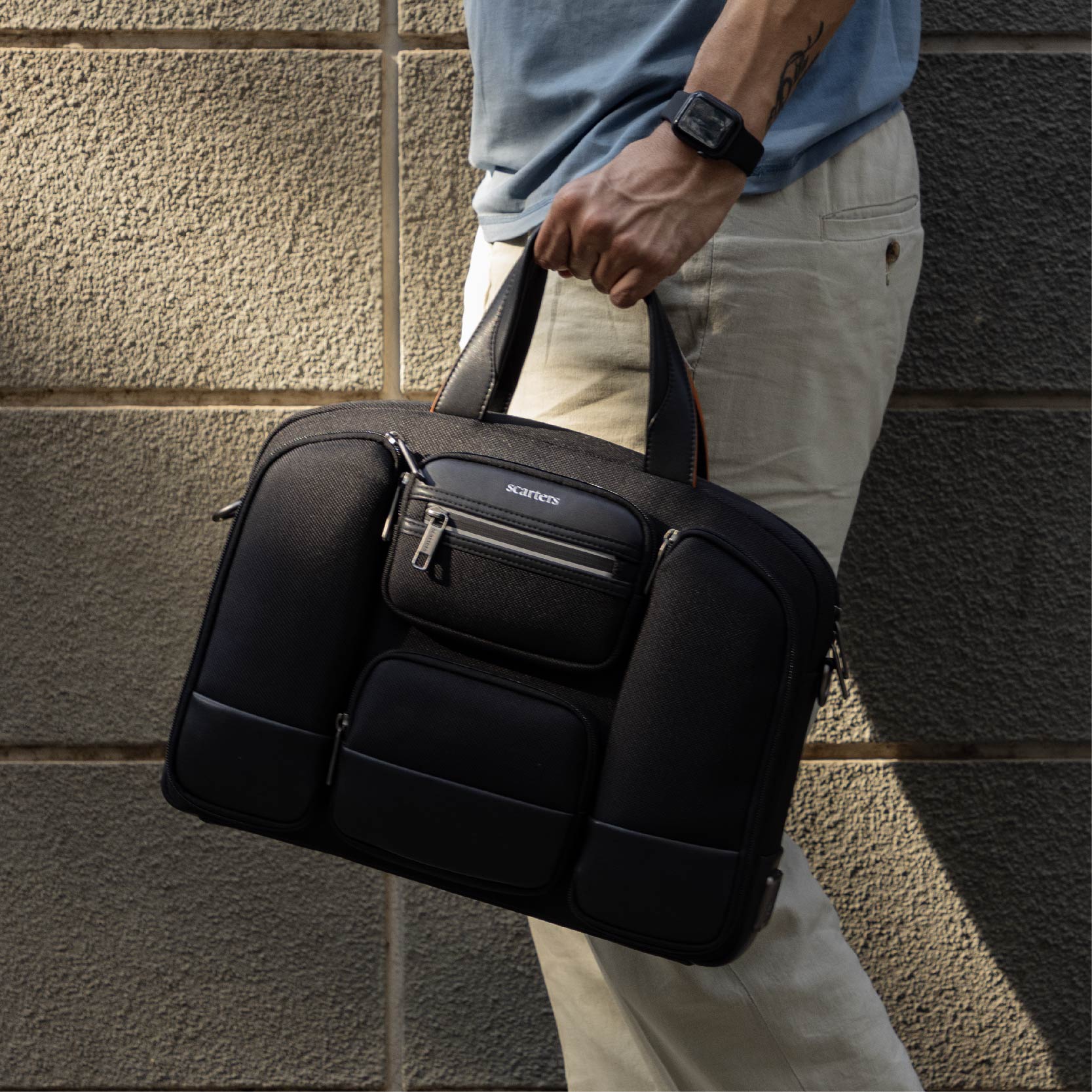Terminal | Office Messenger Bag | Midnight Black
