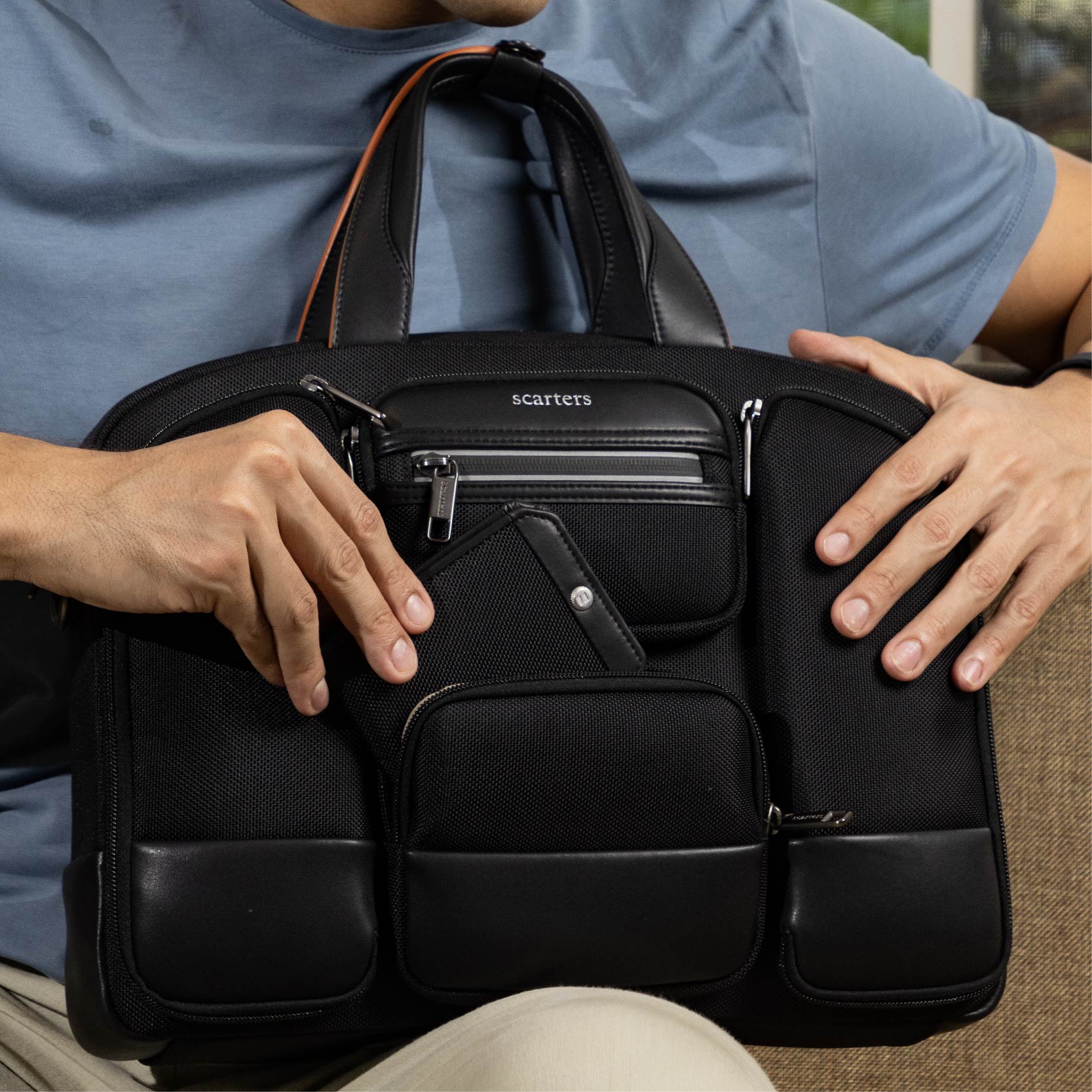Terminal | Office Messenger Bag | Midnight Black