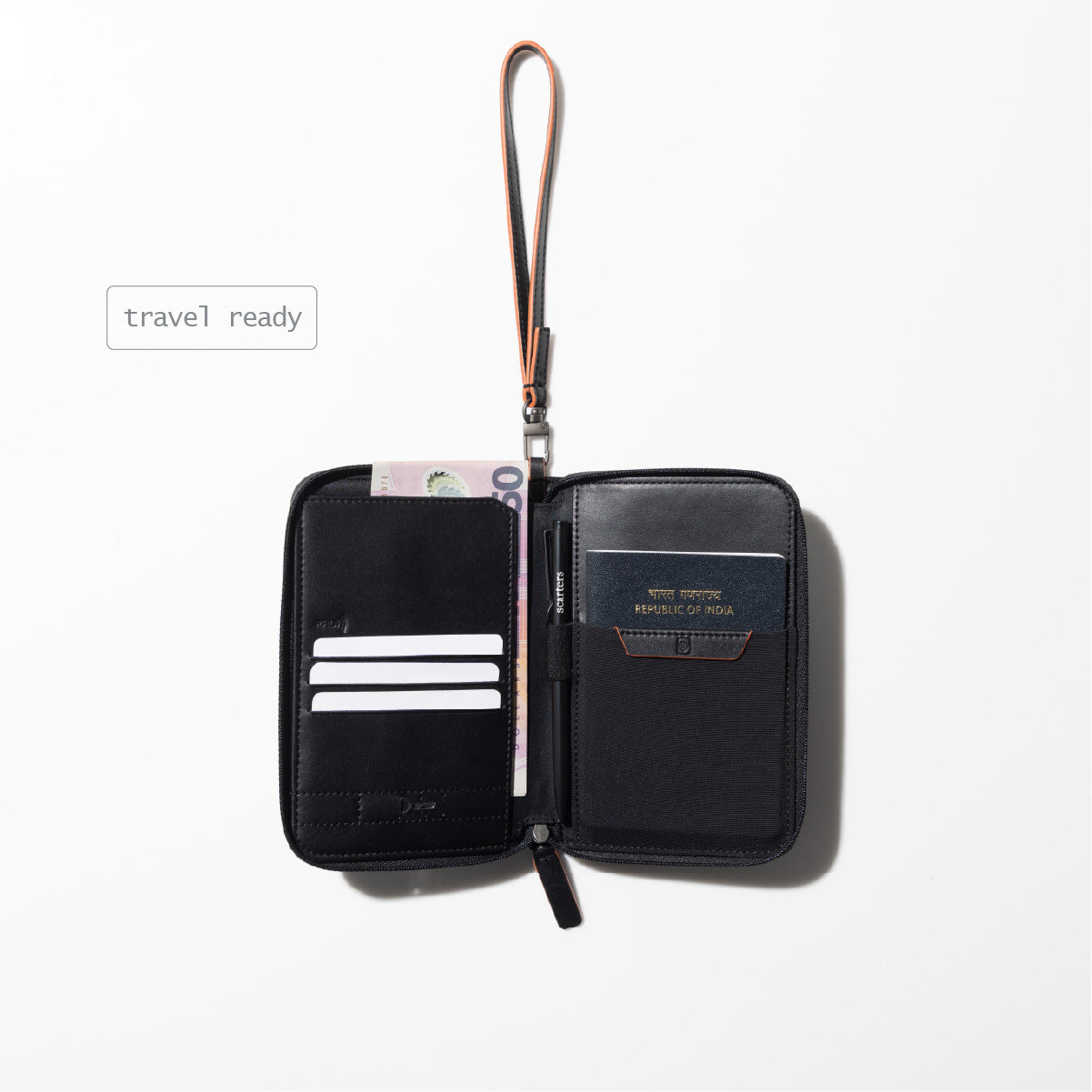 OnBoard Passport Zip Wallet | Magma Black