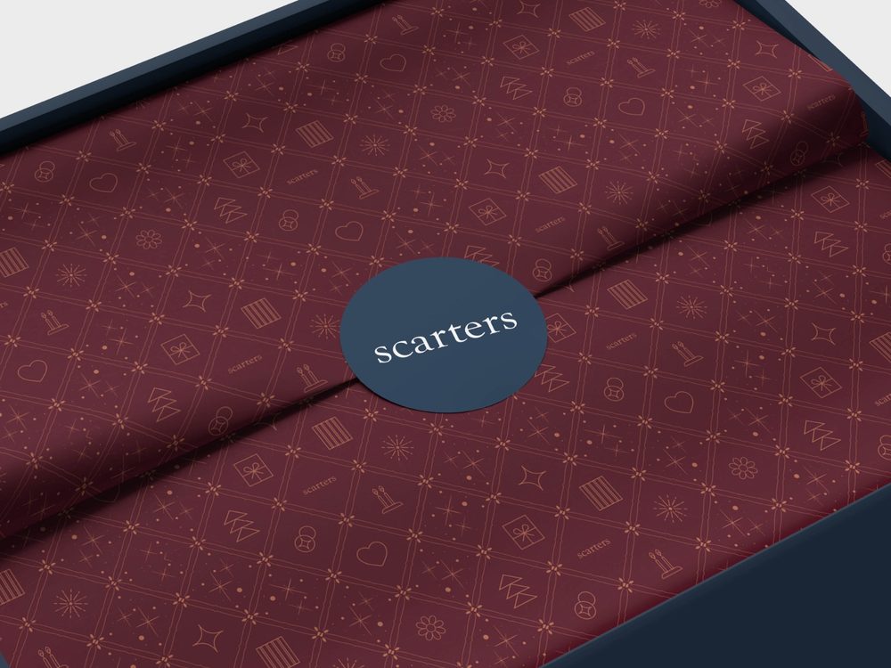 Scarters festive gift wrap